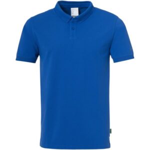 Poloshirt azurblau, FCS Logo Brust