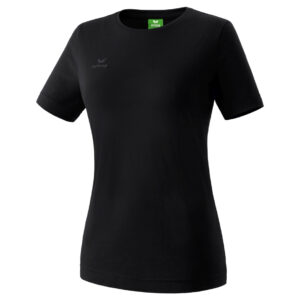 Baumwoll-Einlaufshirt Damen schwarz unisex inkl. VBC-Druck Brust links
