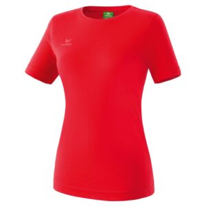 HVH-Teamsportshirt Damen rot mit HVH-Logoaufdruck und Schriftzug