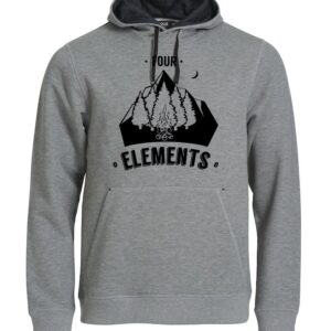 Four Elements Hoody | Unisex-Schnitt | Grosses Logo Rücken