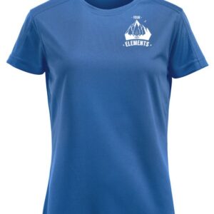 Four Elements Funktionsshirt royalblau Damenschnitt | Kleines Logo Brust