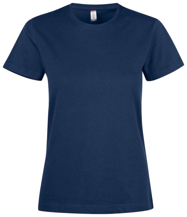 Vereinsshirt Baumwolle Damen Dunkelblau mit Druck VBC + Sponsor links