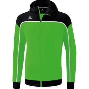 Erima Change Trainingsjacke mit Kapuze Herren, Druck Rücken einfarbig + Brust klein