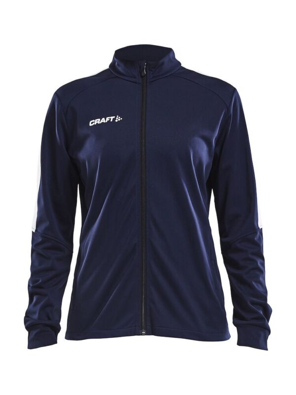 Trainerjacke Damen Jubiläumsblau Druck Sponsor rechts + VBC links