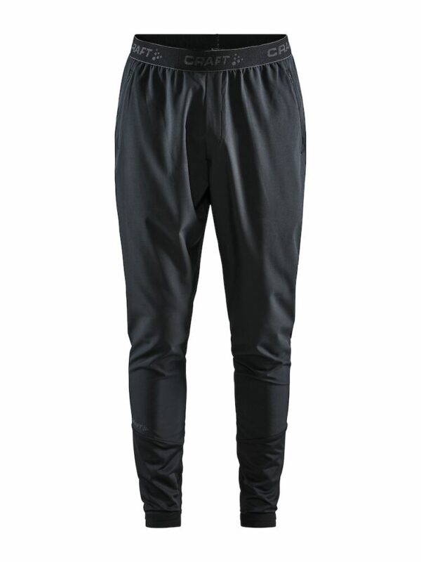 Trainerhose Polyester/Elasthan Herren Schwarz