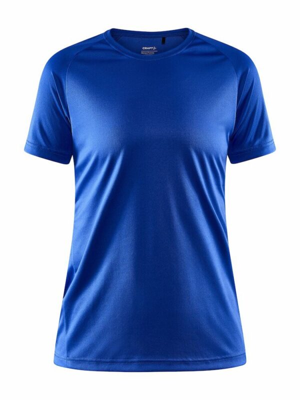 Vereinsshirt Damen Blau mit Druck VBC + Sponsor links