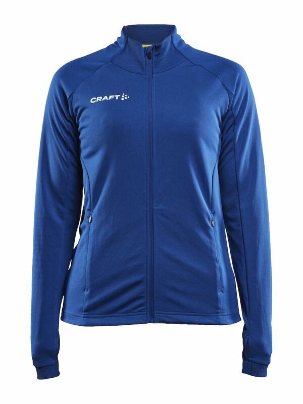 Trainerjacke Damen mit Logo-Druck Brust links
