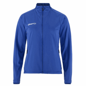 Evolve Trainerjacke Damen Vereinsblau Druck VBC + Sponsor Brust links