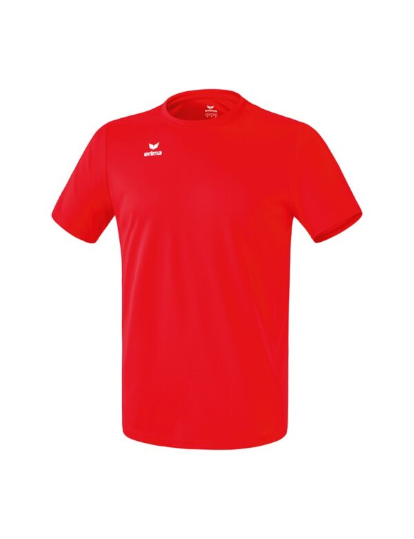 Funktionsshirt Herren Rot mit Logoaufdruck Brust + Rücken