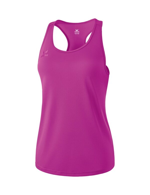 Tank Top Fuchsia mit Logoaufdruck Brust