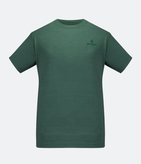 Penguin Merino T’Shirt Herren grün, Druck SCA-Logo Ärmel links + Rückenaufdruck