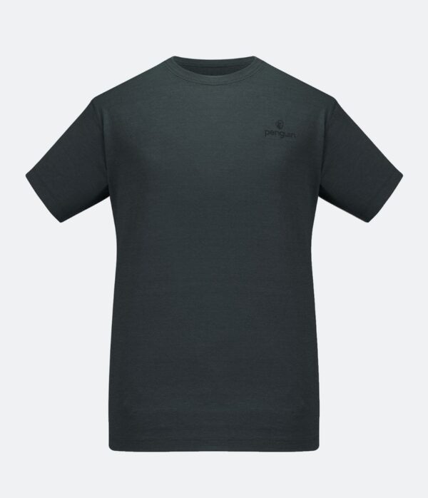 Penguin Merino T’Shirt Herren dunkelblau, Druck SCA-Logo Ärmel links + Rückenaufdruck