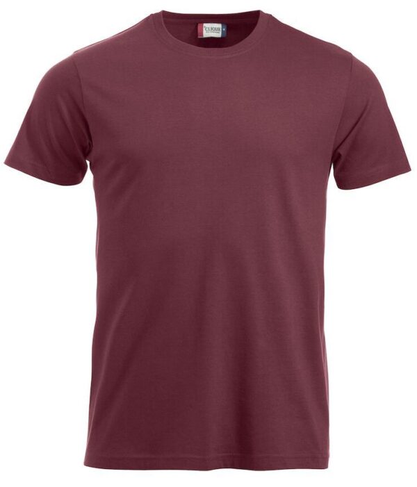Baumwoll T’Shirt Herren bordeaux, Druck SCA-Logo Ärmel links + Rückenaufdruck