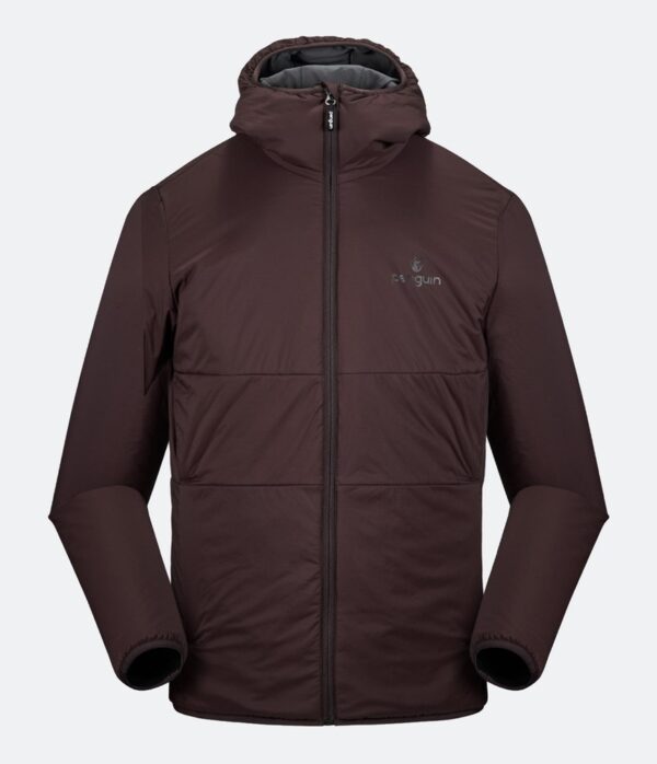 Penguin Isolationsjacke Herren dunkelrot, Druck SCA-Logo Ärmel links