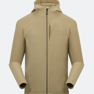 Penguin Fleece Herren beige, Druck SCA-Logo Ärmel links