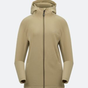 Penguin Fleece Damen beige, Druck SCA-Logo Ärmel links