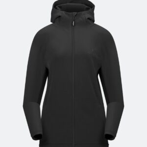 Penguin Fleece Damen anthrazit, Druck SCA-Logo Ärmel links