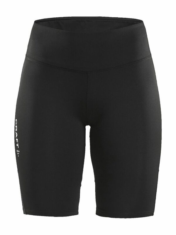 Short Tights Damen mit Logodruck Hosenbein links
