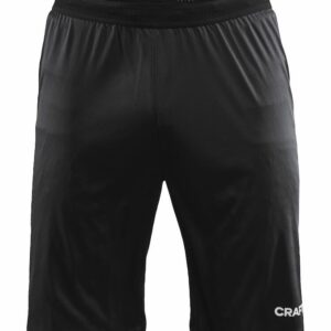 Trainingsshorts Herren mit Logodruck Hosenbein rechts