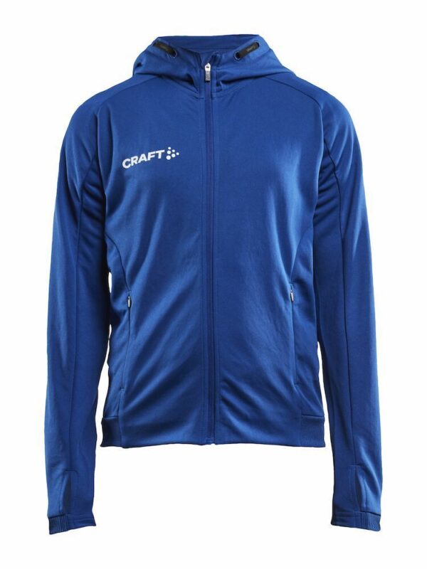 Trainerjacke mit Kapuze Jugend mit Logo-Druck Brust links
