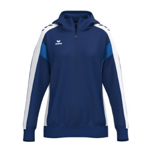 Celebrate 125 Tr. Jacket Hood new navy Women mit Logo TSV weiss Rücken, Brust links