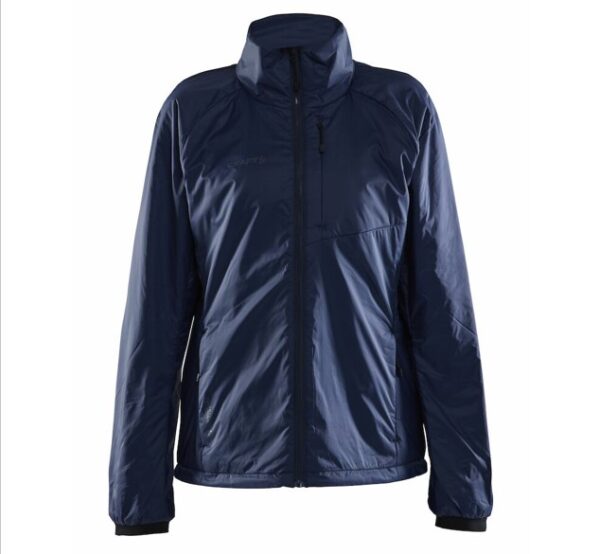 Craft Core Light Padded Jacke  Women Marine, Druck trail-run-Logo einfarbig  auf der Brust