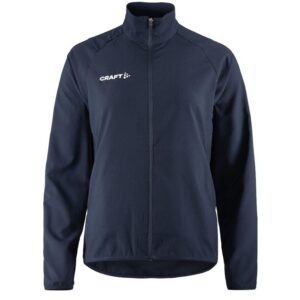 Craft Rush 2.0 Jacket Women Marine, Druck trail-run-Logo einfarbig auf der Brust + Rücken