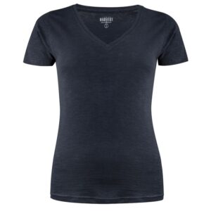 Whailford Tee Women Marine, Druck trail-run-Logo einfarbig  auf der Brust