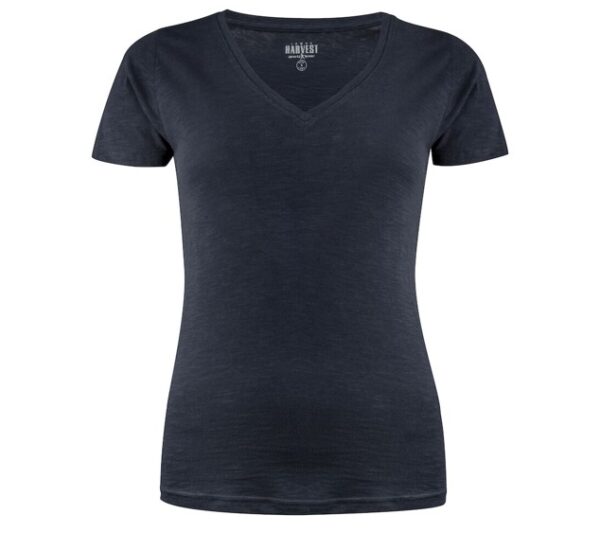 Whailford Tee Women Marine, Druck trail-run-Logo einfarbig  auf der Brust