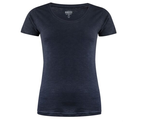 Twoville Tee Women Marine, Druck trail-run-Logo einfarbig  auf der Brust (Kopie)
