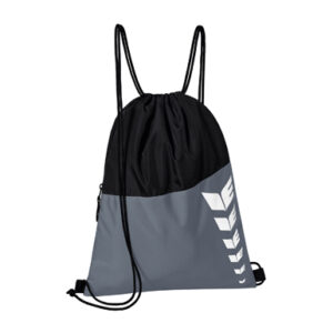 Gymbag Six Wings mit Bodenfach schwarz/grau mit TVA Logo front